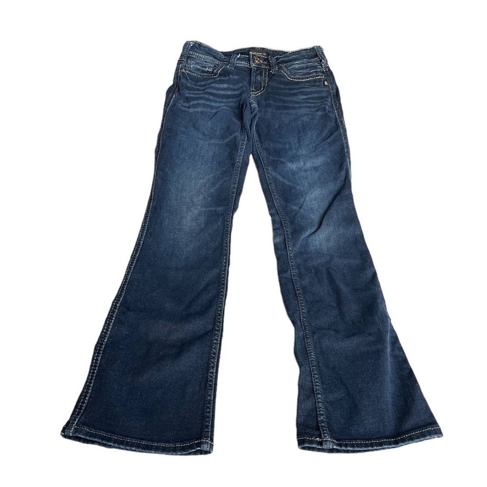 Silver Suki Slim Boot Cut Jeans Dark Blue Size 27/33